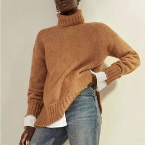 Everlane Camel Cowl Neck Sweater